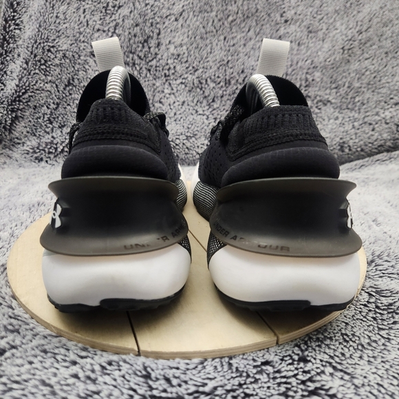 Under Armour Men’s Black & White HOVR Phantom 3 Running Shoes Size 9.5 - Picture 7 of 9